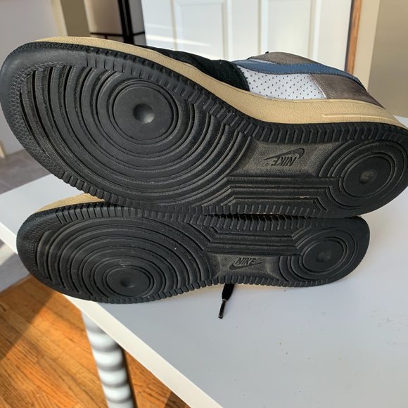 Nike Air Force 1 Low Premium Escape 2005 Size 10 Black Gray White Light Blue - Picture 5 of 6